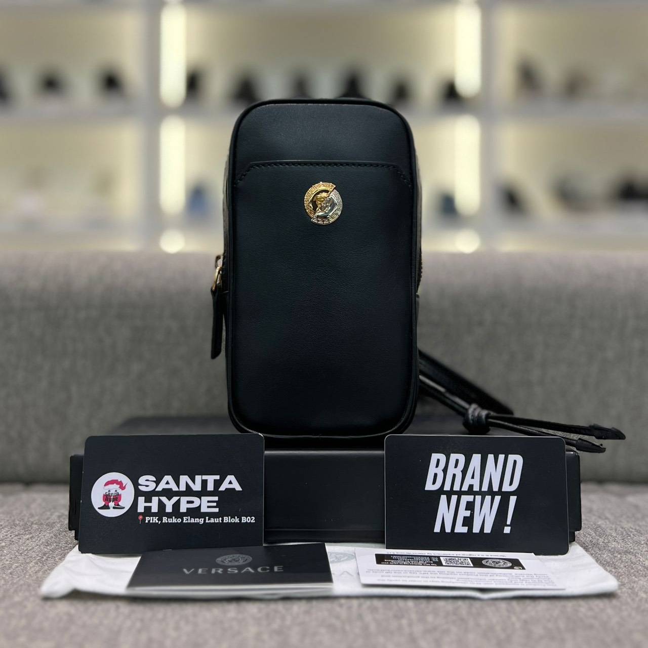 Versace Logo Sling Bag -santahypeluxury